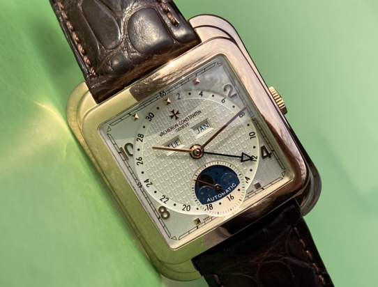 2009 UNPOLISHED Toledo 47300  Moonphase R Gold Box and Papers