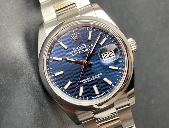2022 Datejust NEW Fluted Blue Dial 126200 Full Set