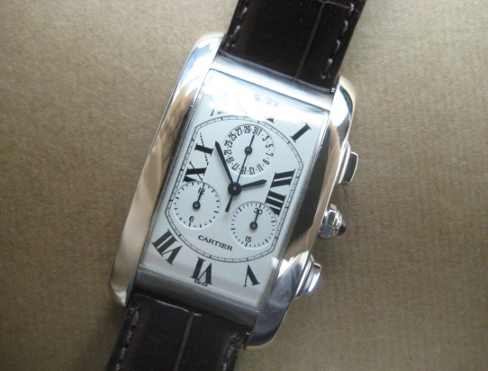 TANK US Americaine chronograph White gold