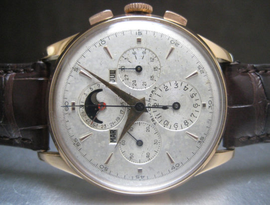 Tri Compax chronograph calendar UNTOUCHED  Ping Gold 38mm