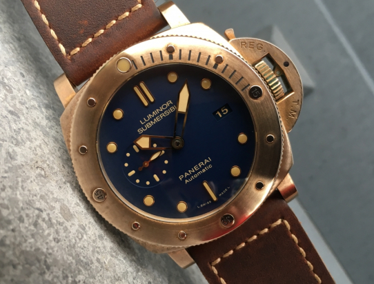 UNTOUCHED 2017 Luminor Submersible 671 Bronzo Full Set